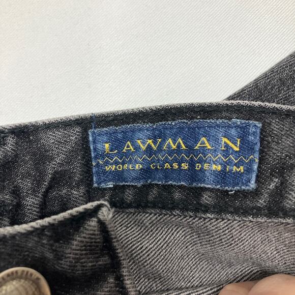 Lawman Premium Special Reserve Women's Size 9 Black Cut Off Denim Shorts VINTAGE - Picture 8 of 12